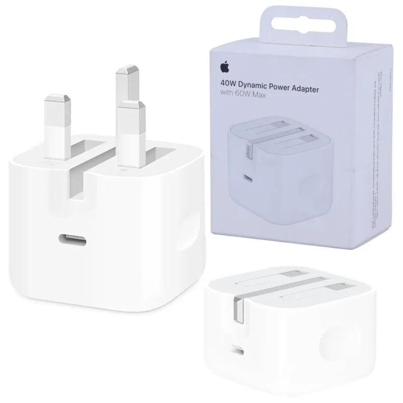 شارژر 40 وات اپل Apple اصل APPLE 40W With 60W Max A3365 Wall Charger