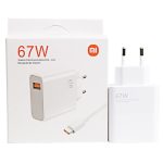ست شارژر 67 وات شیائومی اورجینال | آداپتور GaN دو پین + کابل 6 آمپر اصلی | Turbo Charge 67W Max+ثانیه شمار - تصویر 4