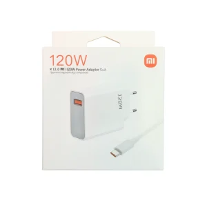 ست شارژر ۱۲۰ وات شیائومی Xiaomi | آداپتور GaN + کابل ۶A اورجینال | Turbo Charge | نمایشگر ثانیه‌شمار